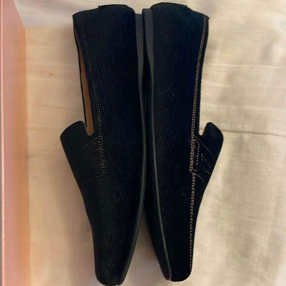 ESPORRE BLACK VELVETY CORDUROY FLATS.   NEW IN BOX - Picture 6 of 7